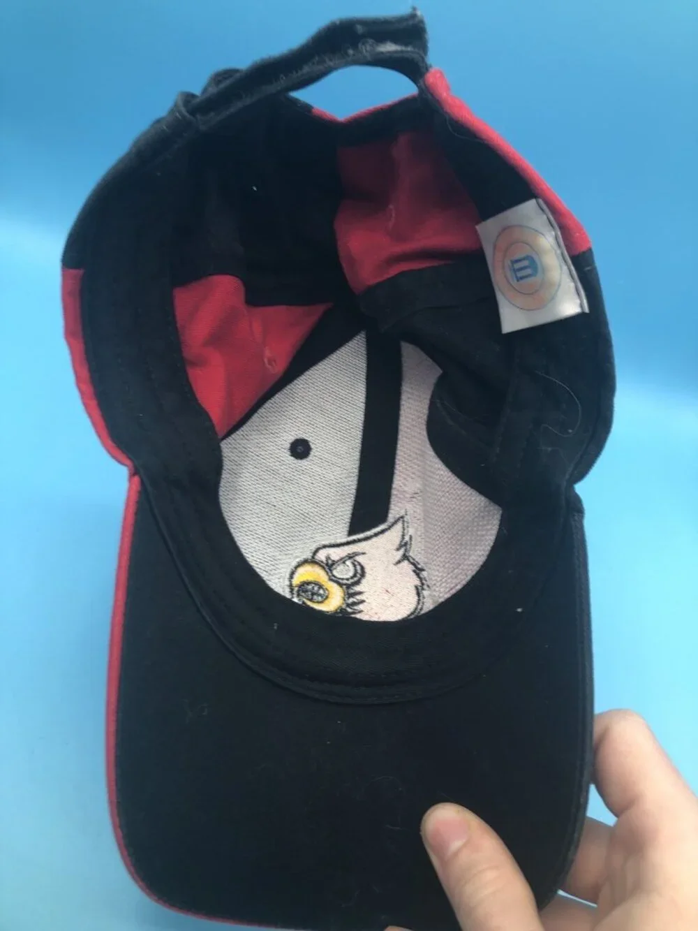 University Of Louisville Hat Black Red Signed Rick Pitino Kids Hat Basketball